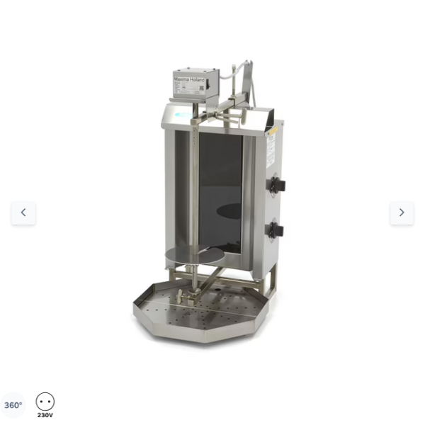  Ψησταριά κεμπάπ ηλεκτρική - 2 καυστήρες - 20kg κρέας